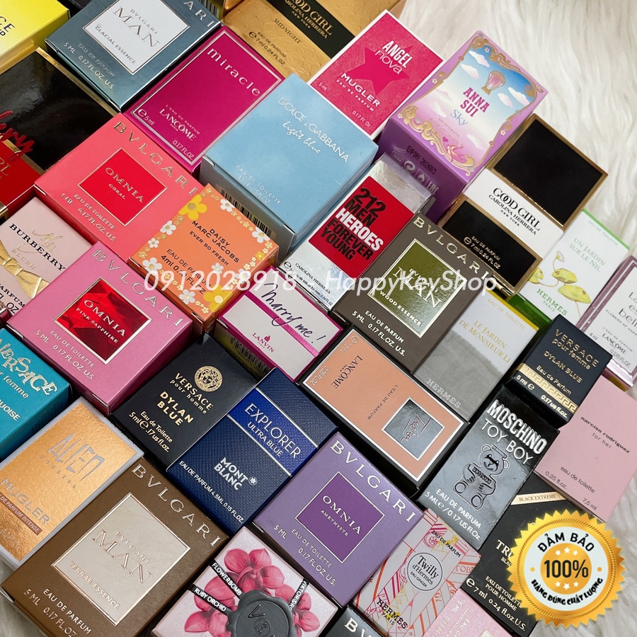 Nước Hoa Mini Nam Nữ Nhiều Loại - Chuẩn Hàng Pháp