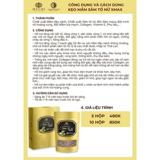 6 Hộp Kẹo Mầm Sâm Tố Nữ XMAX MYCHI - Thảo Mộc 37