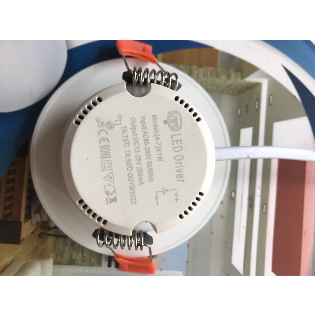 Đèn Âm trần lỗ khoét 6cm-7cm công suất 5w