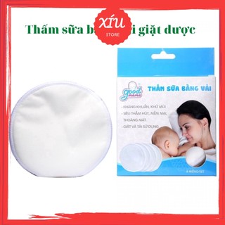 Miếng Lót Thấm Sữa Goodmama ( Hộp 8 Miếng) - Tiện Dụng Cho Mẹ Bầu Và Sau Sinh Thấm sữa bằng vải