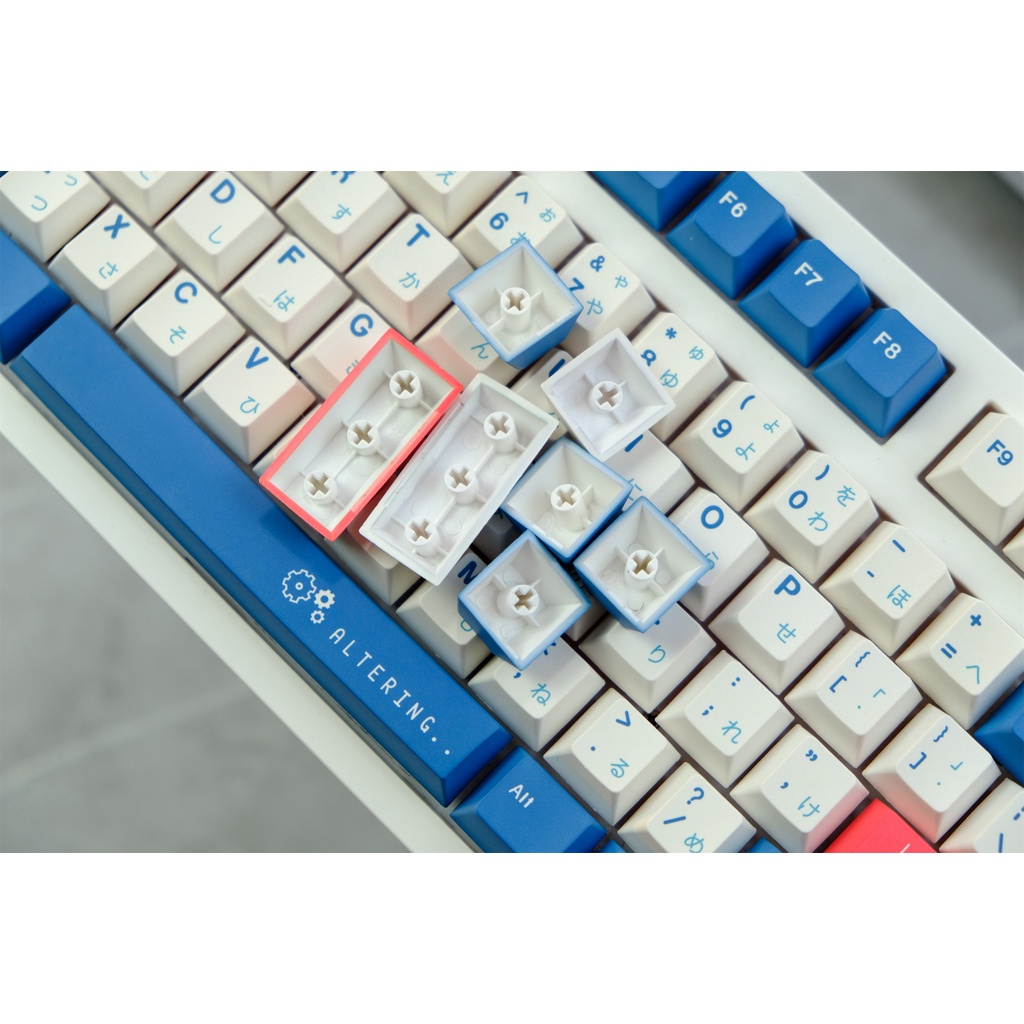 GMK Blue Keycap, 129 Phím Keycaps PBT Cherry Profile DYE-SUB Cá Tính GMK Keycaps Cho Bàn Phím Cơ