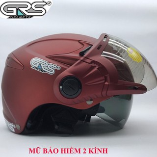 [Chính hãng]Mũ bảo hiểm grsa966k 2 kính tháo lót