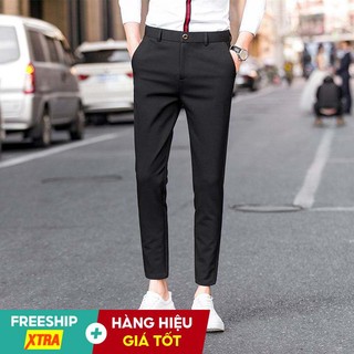 Quần âu nam ống đứng công sở phom chuẩn tôn dáng chất vải đẹp co dãn