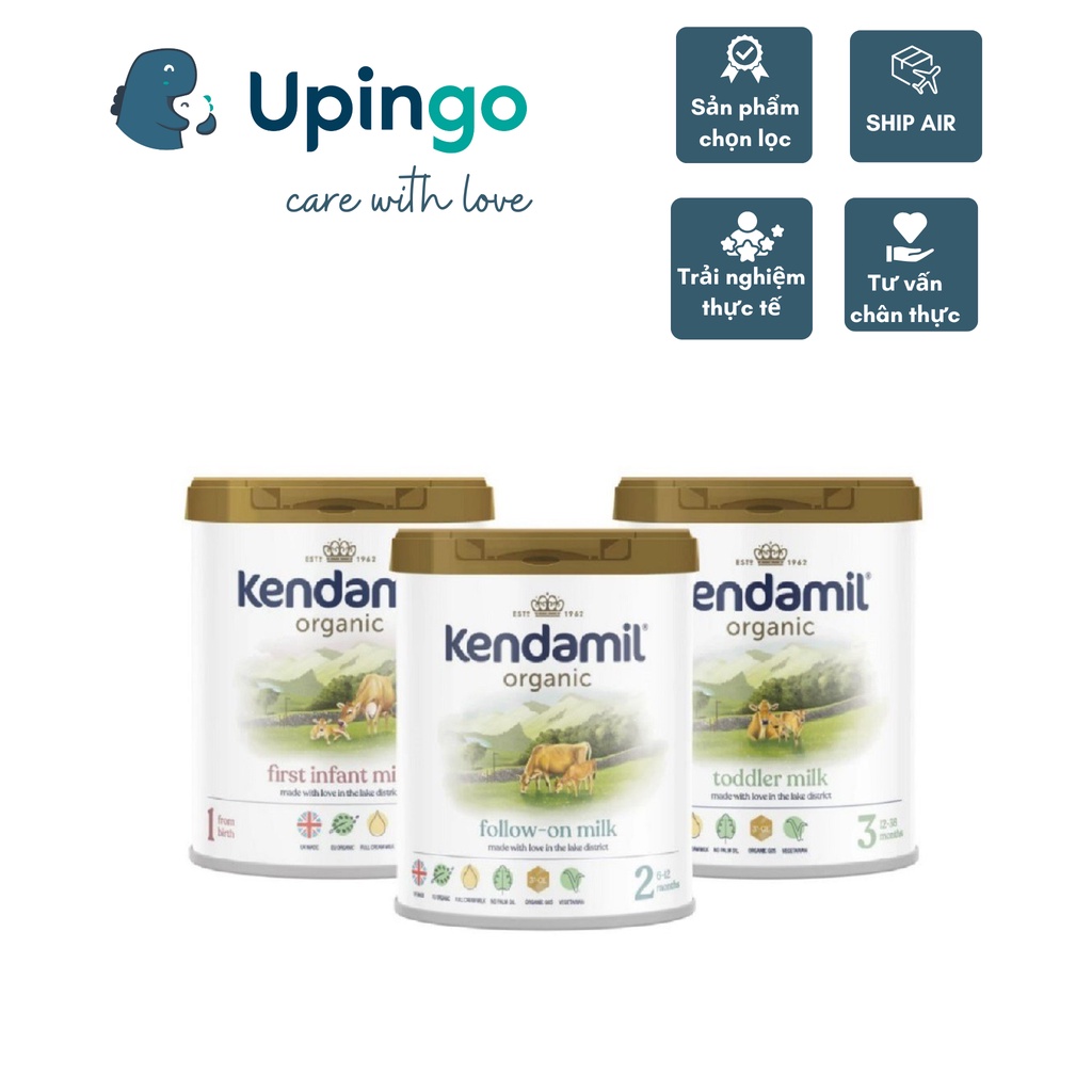 Sữa Kendamil Organic số 1,2,3 (800g) Anh Quốc