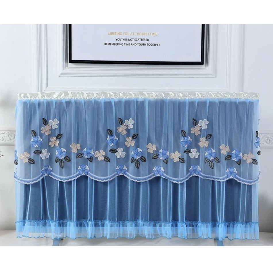 Rèm vivi chống bụi, trang trí tivi, decor tivi, tấm phủ che tivi, quà tặng