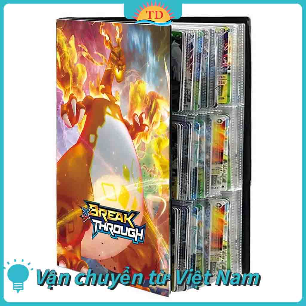 Album Đựng Thẻ Bài Pokemon,Khe Đựng 240 Thẻ Bài,Sách Đựng Bộ Sưu Tập Thẻ Bài Pokemon