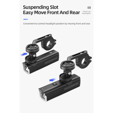 Đèn rockbros 1500 lumen, cảm biến ánh sáng , RHL-1500 lumen , chính hãng rockbros