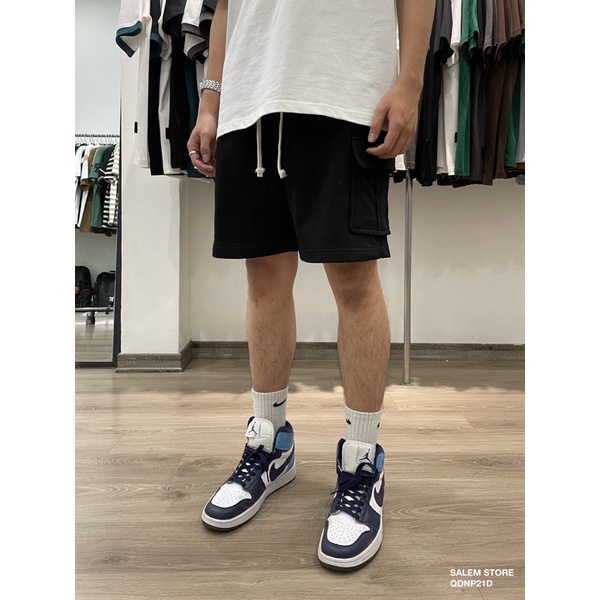 Quần Đùi Short Cargo P21 PEACEOUT STUDIOS Trơn Túi Hộp