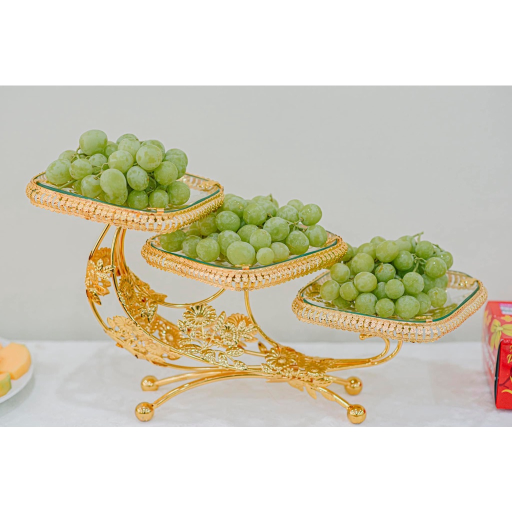 Khay đựng hoa quả đĩa thuyền vuông/ tròn MJC028