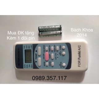 Điều khiển điều hòa funiki [FREESHIP] remote máy lạnh funiki - tặng kèm pin AA