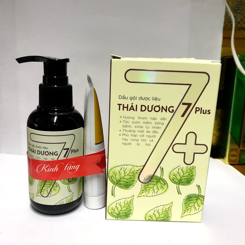 Dầu gội dược liệu giảm gàu Thái Dương 7 Plus 100ml, giảm rụng tóc kích thích mọc tóc nhanh và dài hơn