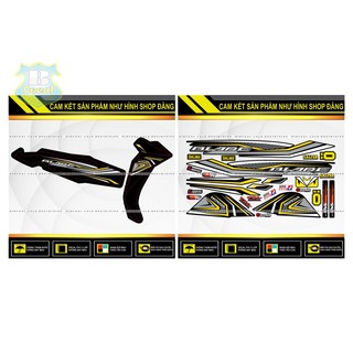 TEM RỜI WAVE BLADE 110 CHẾ MẪU 2021 PHỐI VÀNG ĐEN