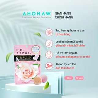 Kẹo Hoa Hồng Collagen Kracie Thơm Cơ Thể Nhật BảnGói 12 viên 32g