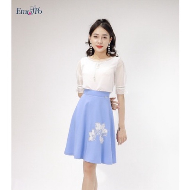 Chân váy xanh Emspro size L 99%