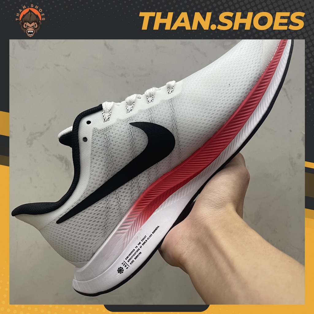 Giày Zoom Pegasus 35 Turbo 2 Vast Grey, Zoom Trắng Đỏ - Than.Shoes