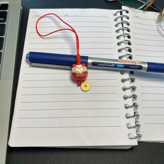 Dây đeo mèo gốm Maneki Neko mini