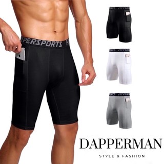 Quần Legging thể thao nam PRO - HYPER SPORT Dáng ngắn có túi chuyên gym DAPPERMAN