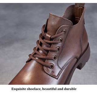 G129-Giày Boots Martin Cột Dây