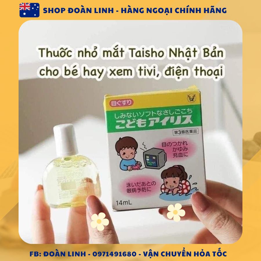 Nhỏ Mắt Taisho Nhật Cho Bé Hay Xem Tivi Điện Thoại, Nhỏ mắt Taisho Nhật cho bé