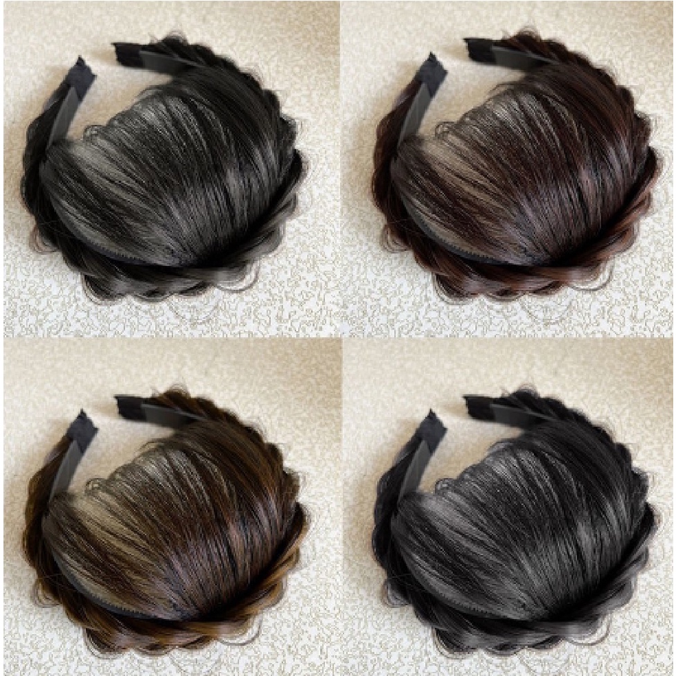 Băng đô bím tóc cài tóc giả  có mái siêu đẹp dể thương đáng yêu cho nữ