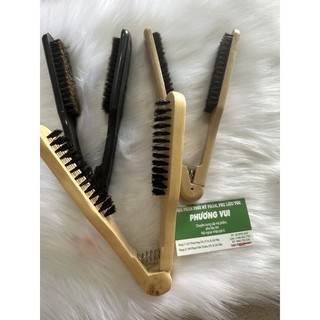 Kẹp gỗ , nhựa hỗ trợ duỗi tóc giúp tóc thẳng vào nếp