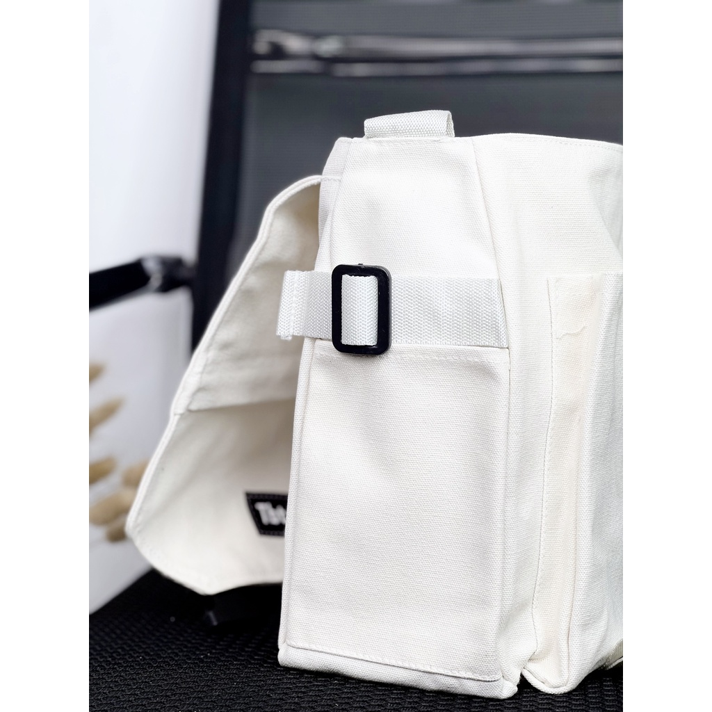 Túi Đeo Chéo Unisex Vải Canvas Phong Cách Hàn Quốc Thời Trang KAYLEE KT 40x30x16cm TCV05