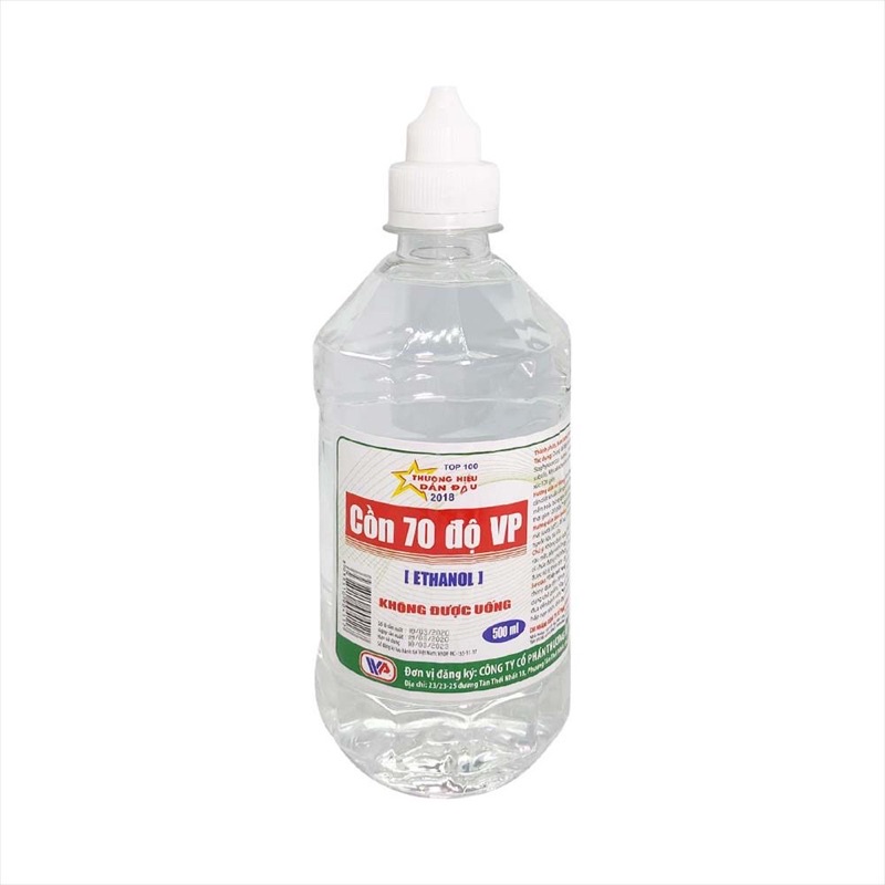 Cồn 70 độ 500ml vĩnh phúc