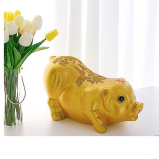 LỢN ĐẤT/ỐNG HEO ĐẤT TIẾT KIỆM mẫu Phúc Lộc dáng dài size 35CM TIỆM MẸ SODA