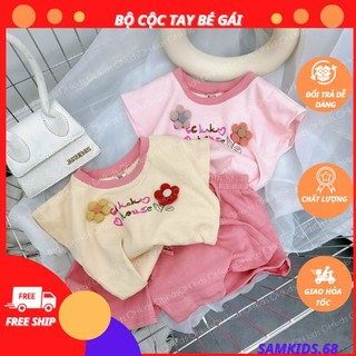 Bộ cọc tay cho bé, sét đồ cho bé gái cute size 6-16kg