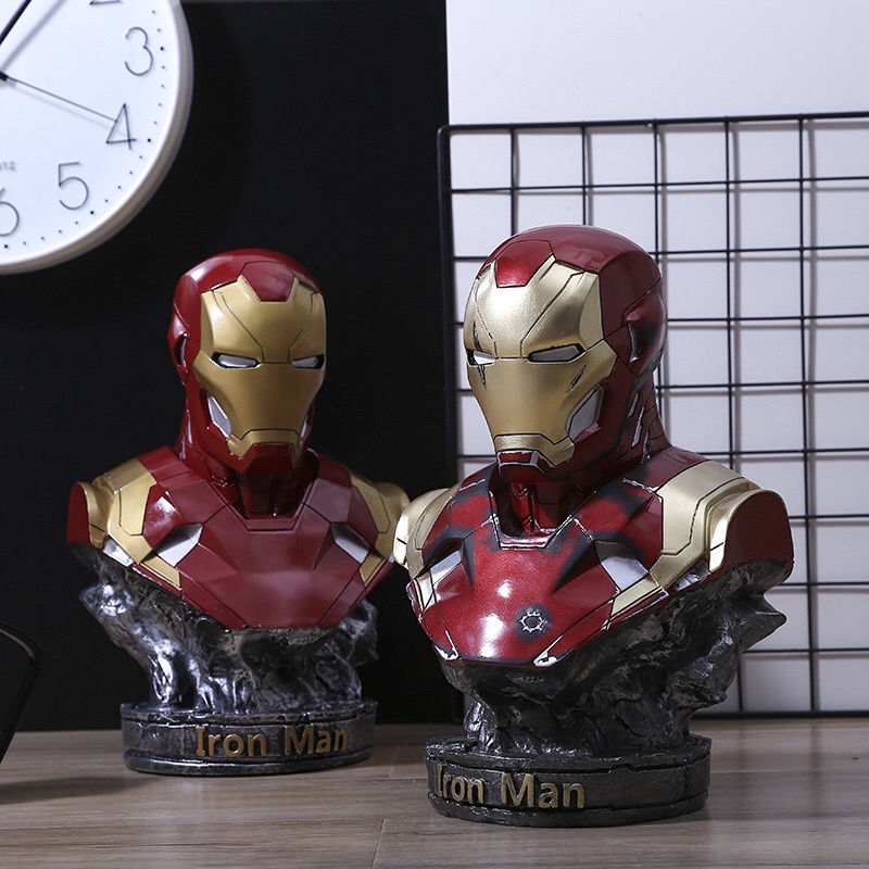 Mô hình iron man cao 18cm, đồ chơi maval,trang trí nhà cửa kệ bàn,làm quà tặng siêu chất