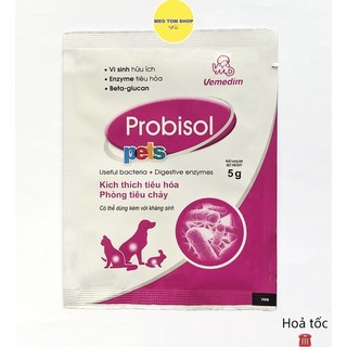 Probisol gói 5g. men tiêu hoá chó mèo của vemedim