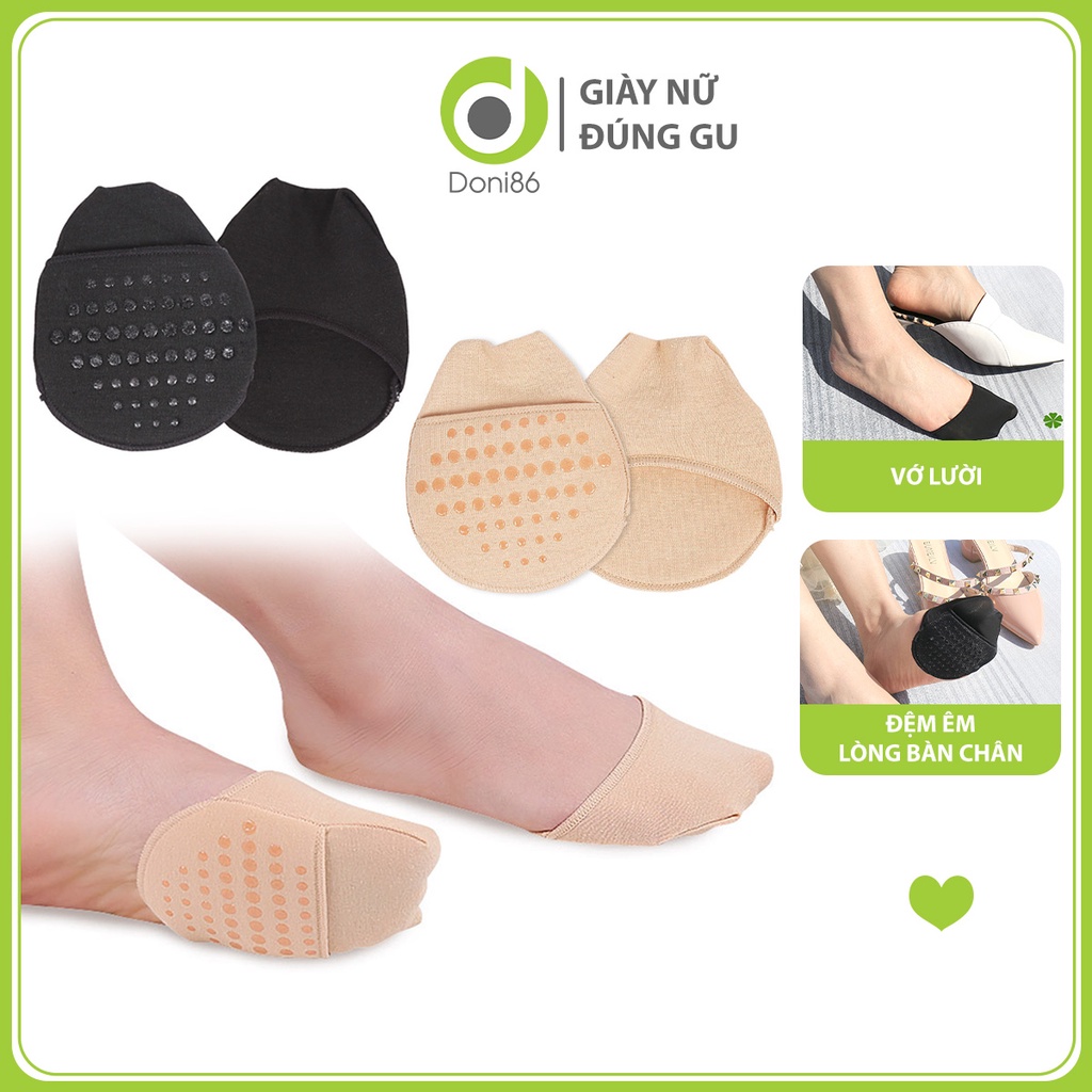 Vớ thiết kế mỏng nhẹ, kết hợp hạt silicone massage nửa bàn chân, độ đàn hồi cao - Doni - DOPK340