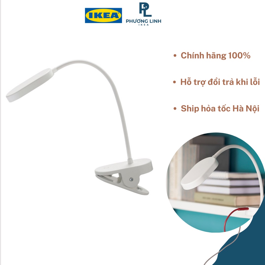 Đèn led kẹp bàn SPANNLAND IKEA - TRẮNG
