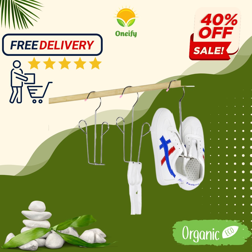 Móc Treo Phơi Giày Dép Inox Cao Cấp, Cứng Cáp, Tiện Lợi Oneify Chăm Sóc Gia Đình