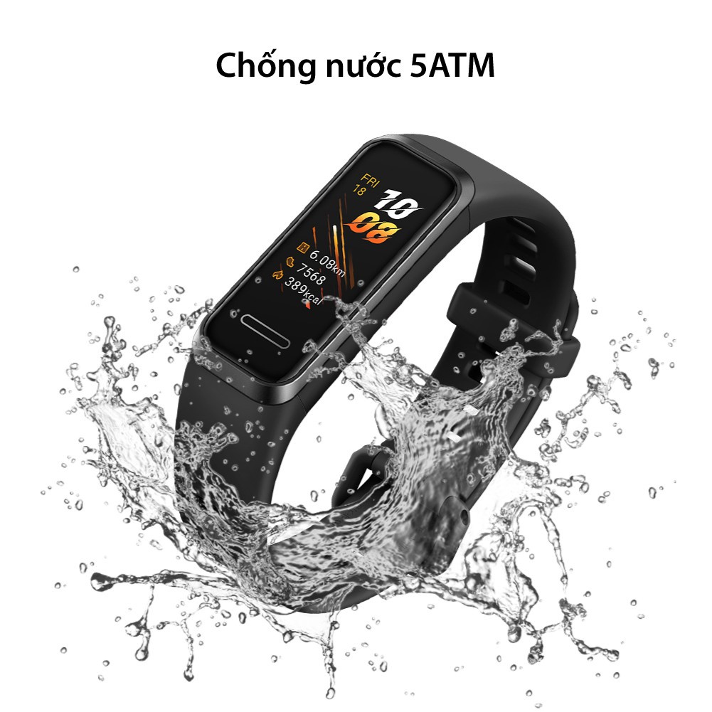 Vòng Đeo Tay Thông Minh Huawei Band 4 - SpO2 - 5ATM - Sản Phẩm Chính Hãng Mới Nguyên Sealbox