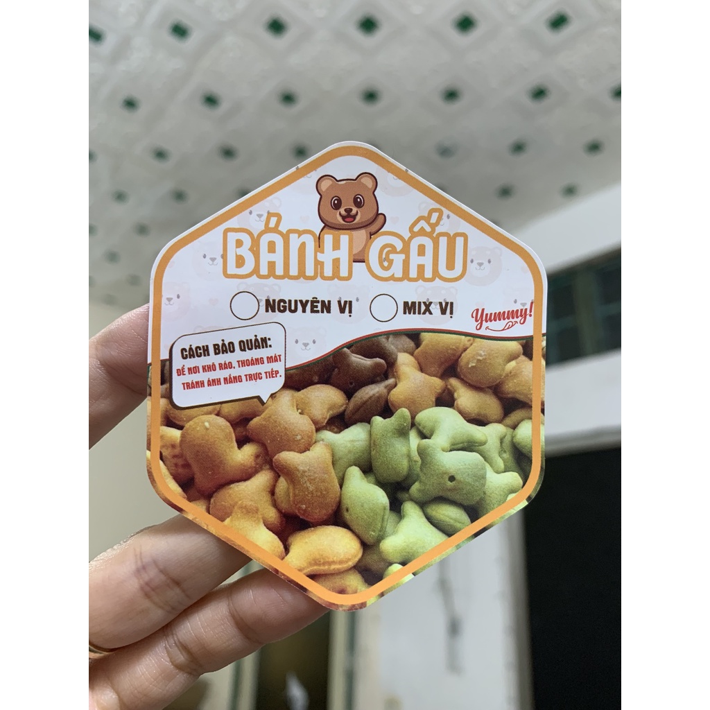 Tem Dán, Nhãn Sản Phẩm Bánh - Hàng Sẵn, Tem Cán Bóng, Sắc Nét - Giá Tốt Tại Xưởng In Tem Nhãn