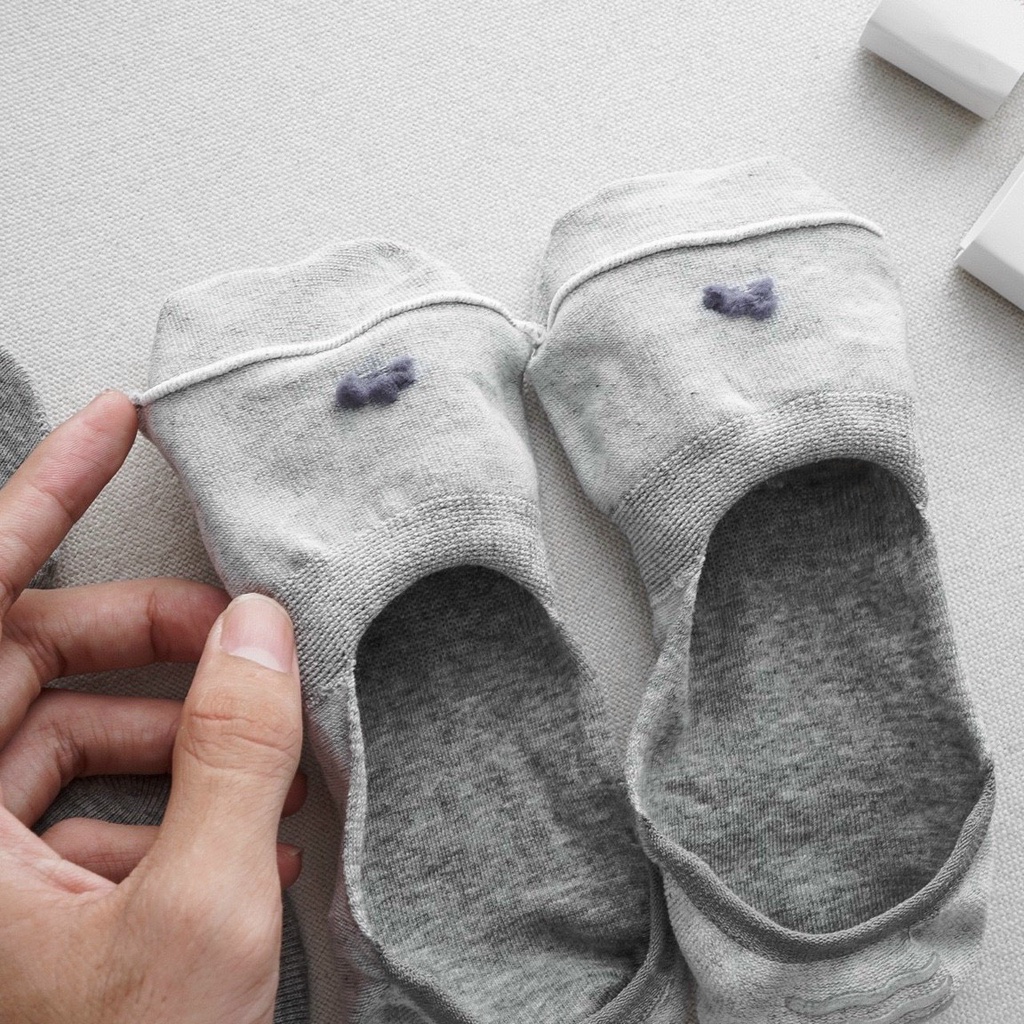 Set 3 đôi vớ/tất lười chất cotton dày dặn, thông thoáng, thấm hút tốt, không hôi chân