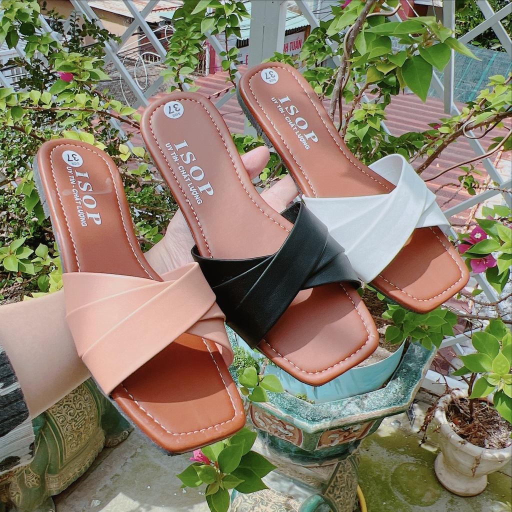 Dép lê quai chéo giá xưởng - B37
