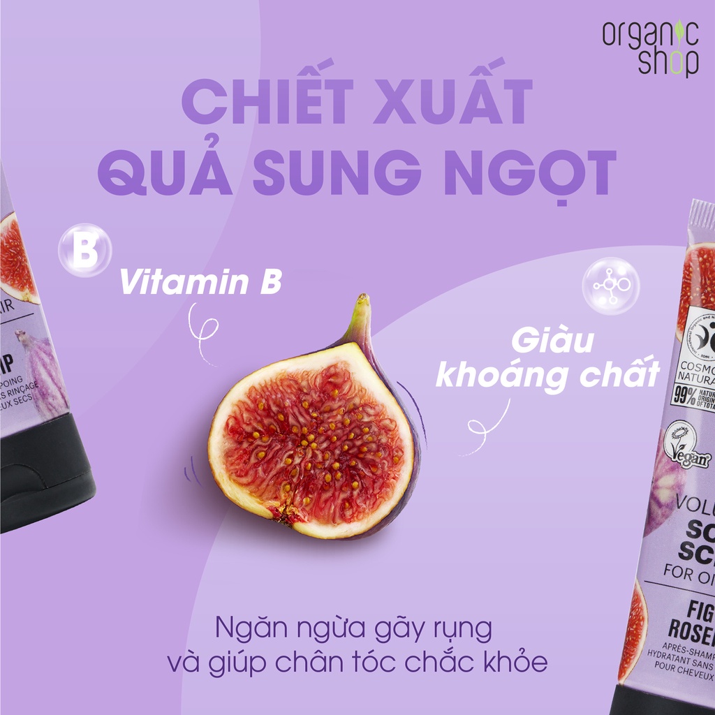 Tẩy tế bào chết da đầu ORGANIC SHOP chiết xuất quả sung ngọt Mỹ và nụ tầm xuân 75ml