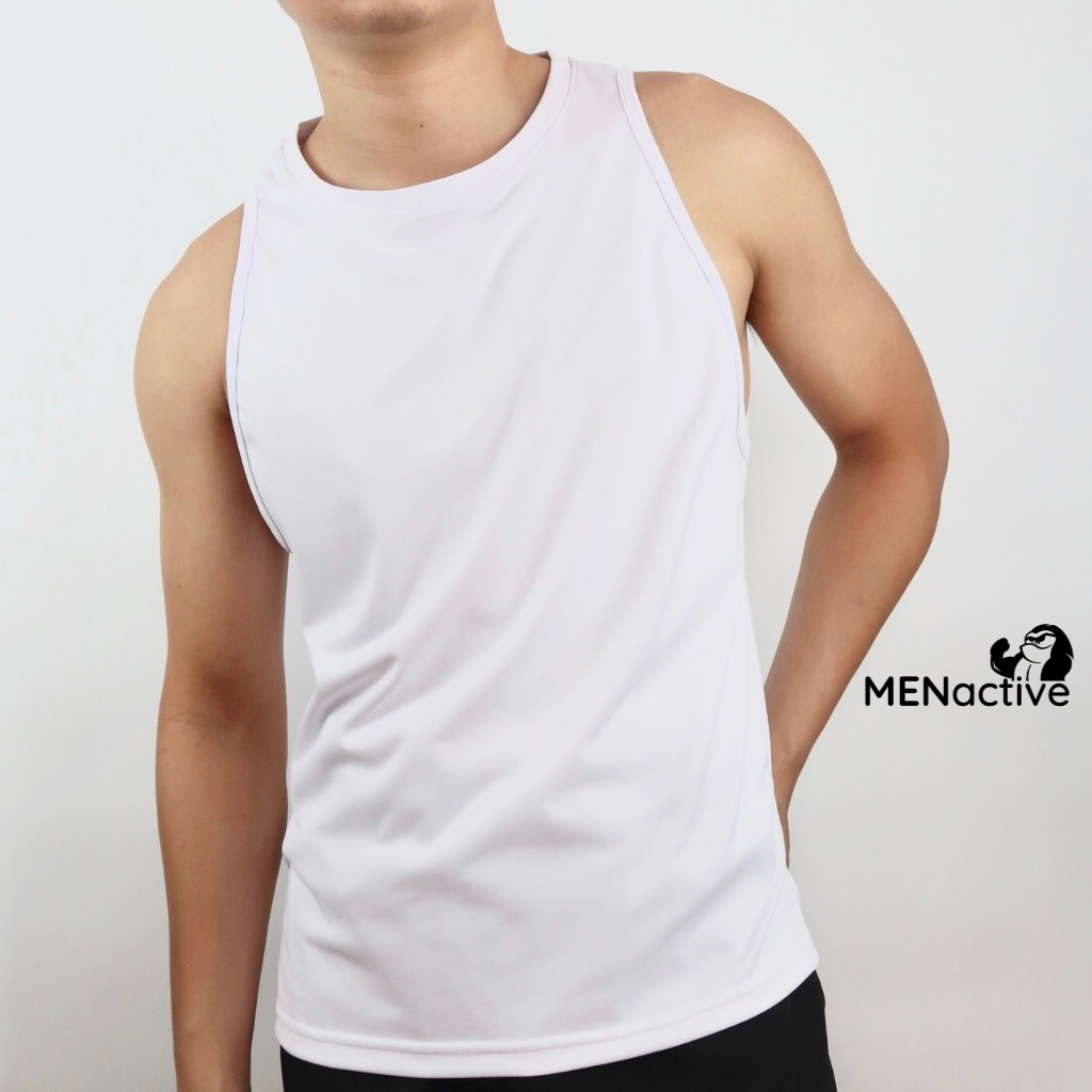 Áo ba lỗ nam thể thao MENactive, tập gym, chạy bộ, chất vải mềm mại, thoáng khí, co giãn cao ABL02