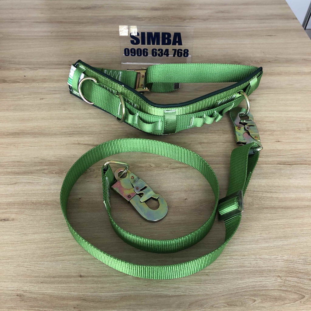 1 sợi Dây an toàn 2 móc khóa (đầy đủ phần móc treo và thân bụng)