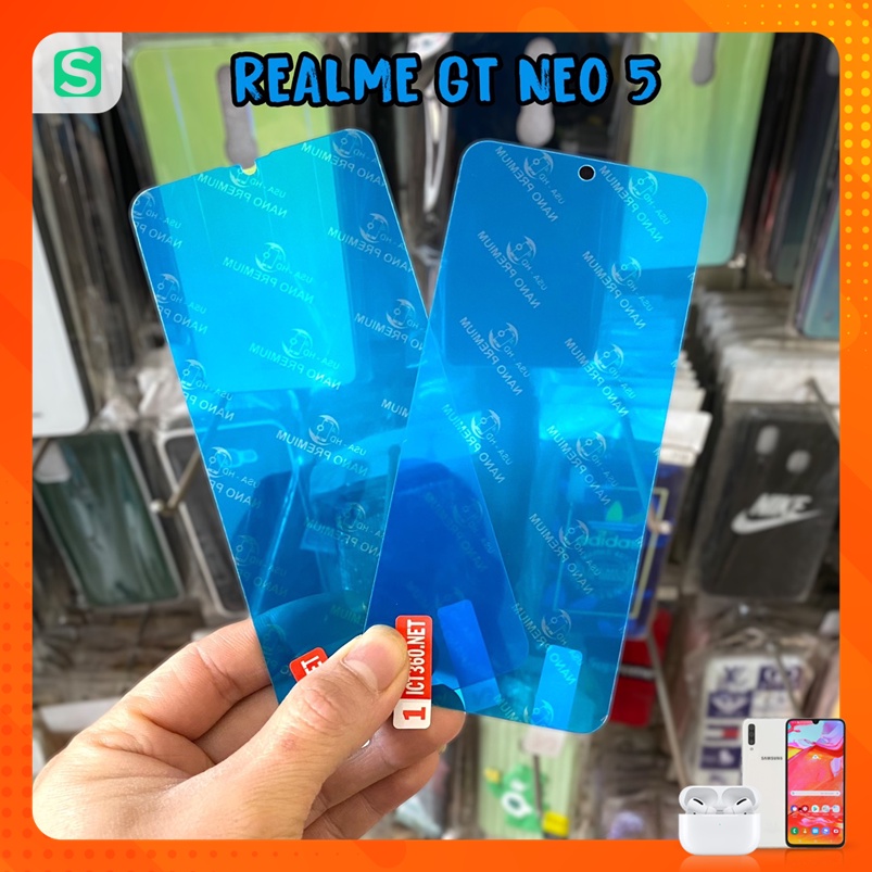 Cường Lực Dẻo Nano cho Realme GT Neo 5 Full màn 98% siêu bền,không sứt mẻ gt neo 5