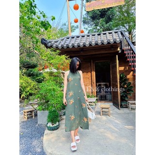 đầm hoa maxi