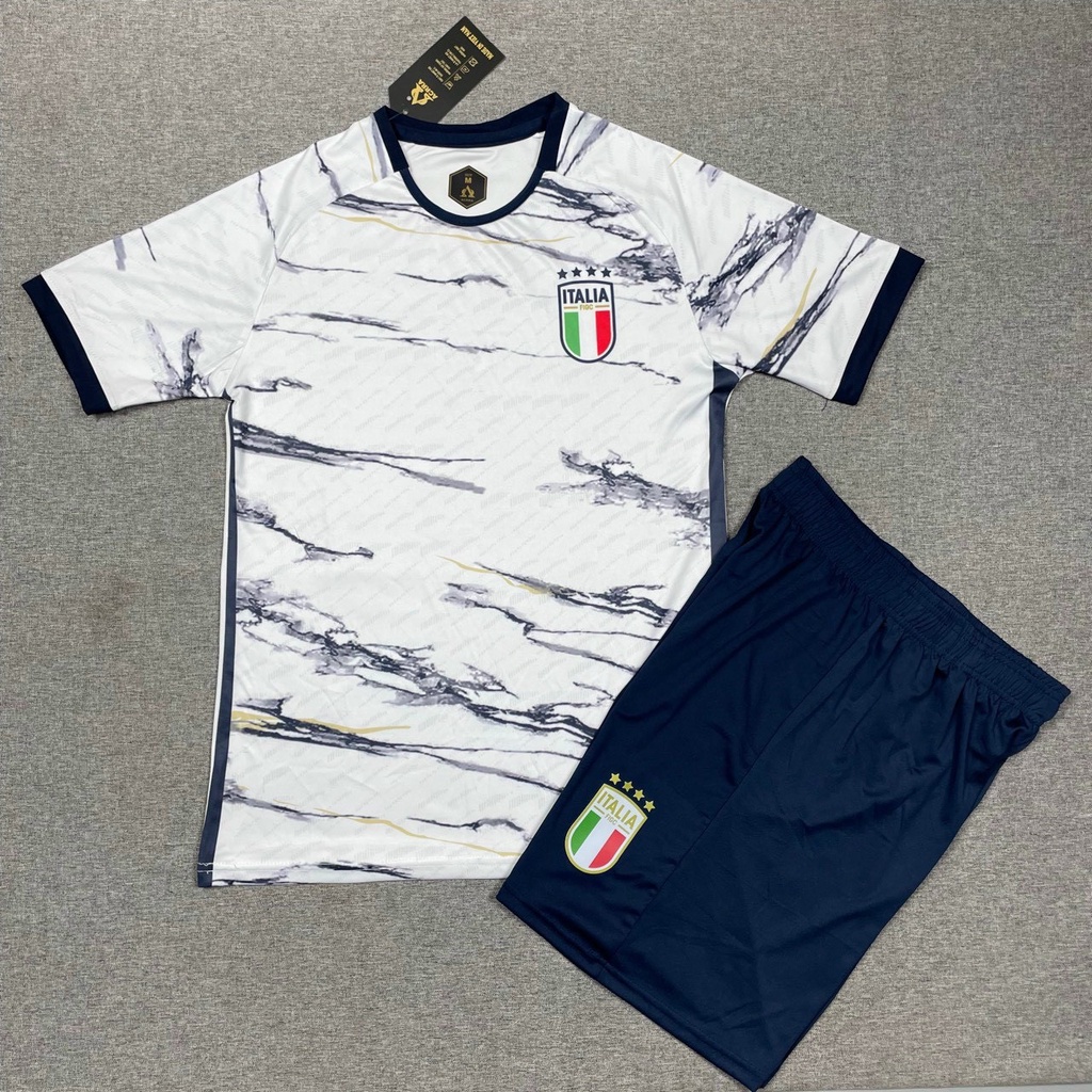 Áo Bóng Đá, Áo Đá Banh Đội Tuyển Italia Sân Khách 2023 - Thun Thái Cao Cấp