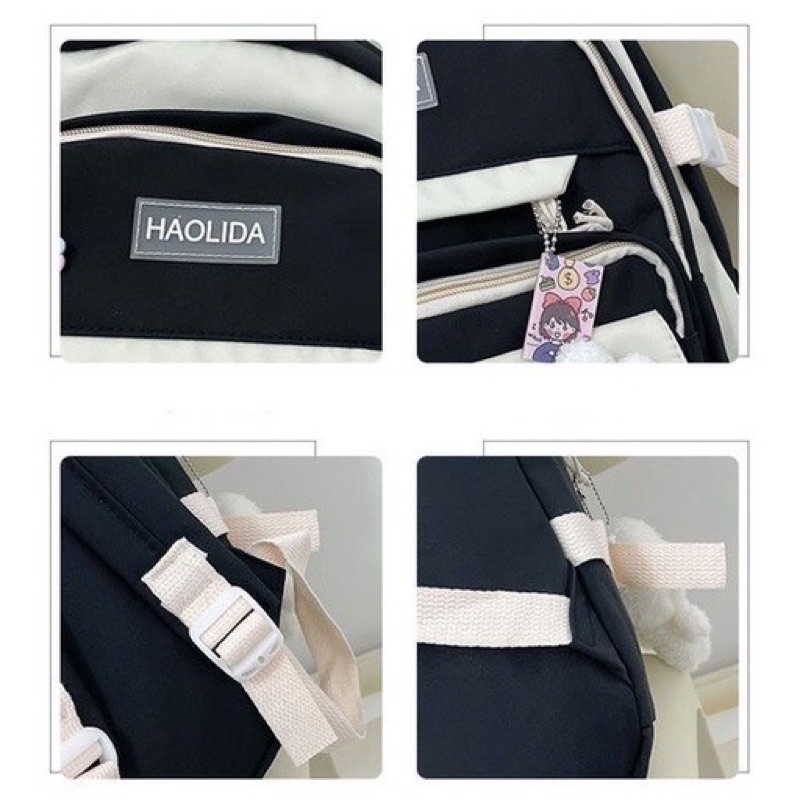 Balo Nữ Thời Trang Quảng Châu Haolida Phối Màu Pastel Chất Vải Chống Thấm