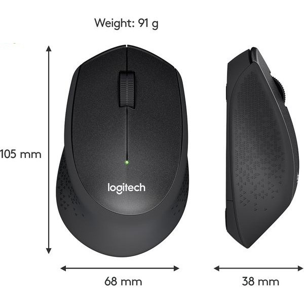 Chuột Máy Tính Không Dây Logitech M330 Silent Plus - Tặng Kèm Pin. CM330