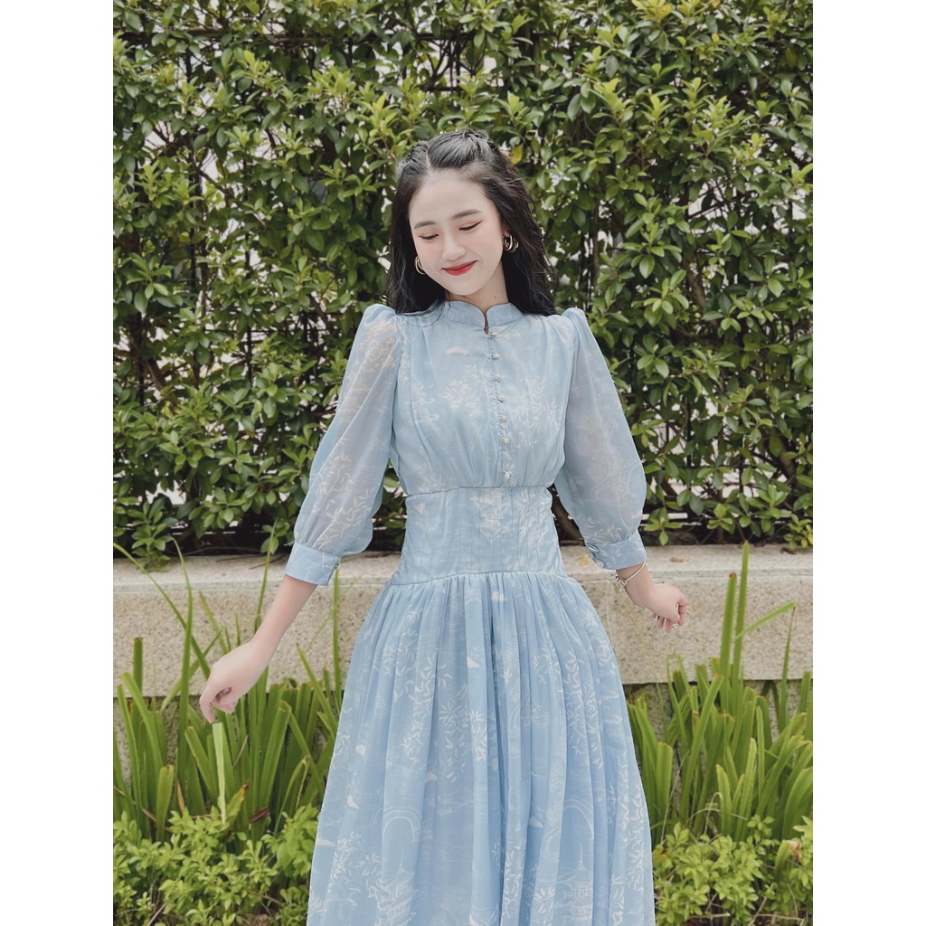 Đầm Nữ bánh Bèo trẻ trung Dáng Xòe Zacy dk015