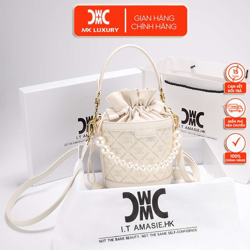Túi xách nữ đeo chéo dáng hộp tròn cực xinh phong cách Hàn Quốc hàng hiệu MX LUXURY MX292