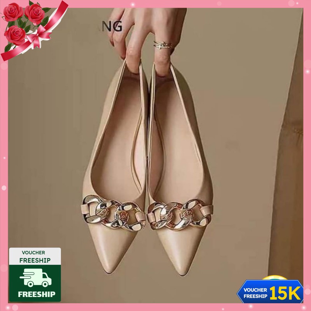Giày bít 2p xích đồng bigsize 32 đến 45