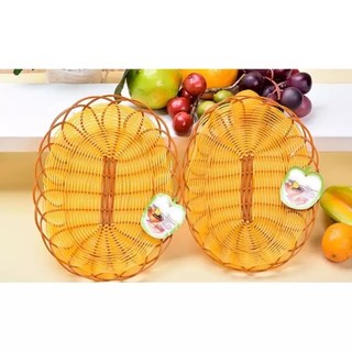 Rổ nhựa mây đựng đồ đa năng oval cao cấp
